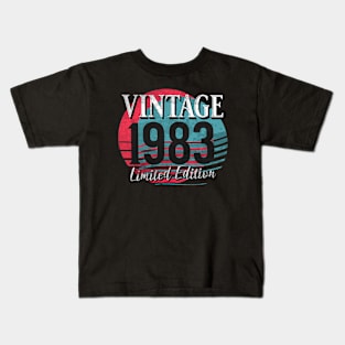 Retro Sunset Vintage 1983 Kids T-Shirt